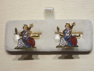 Norfolk Regiment enamelled cufflinks - Click Image to Close